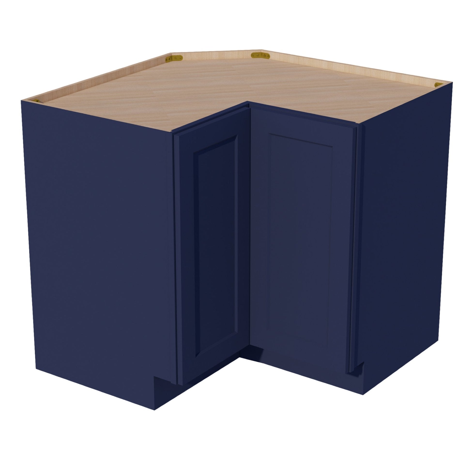 HB - LSB33: Indigo Blue Shaker 33" 2 Doors Lazy Susan Corner Base Cabinets - NextCabinets