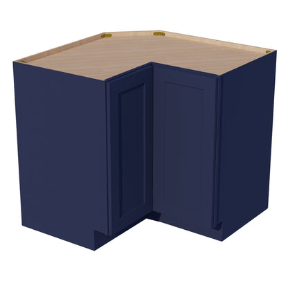 HB - LSB33: Indigo Blue Shaker 33" 2 Doors Lazy Susan Corner Base Cabinets - NextCabinets
