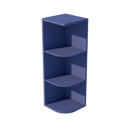 HB - OE1236: Indigo Blue Shaker 12"W x 36"H 4 Shelves Wall End Shelf Cabinet - NextCabinets
