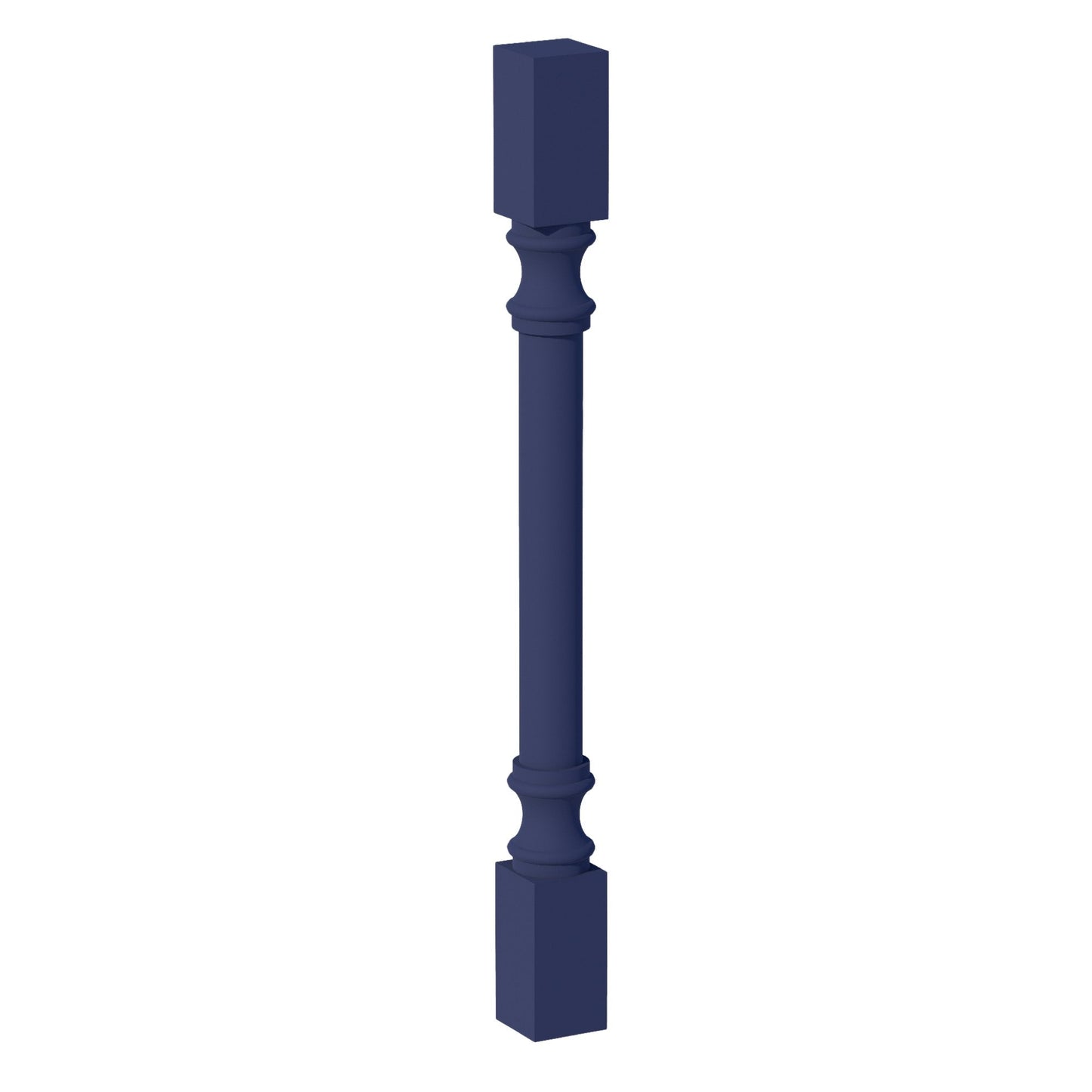 HB - RP336: Indigo Blue Shaker 03"W x 36"H x 03"D Round Roman Pillar - NextCabinets