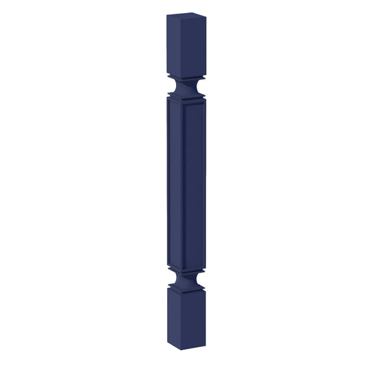 HB - SP336: Indigo Blue Shaker 03"W x 36"H x 03"D Square Roman Pillar - NextCabinets
