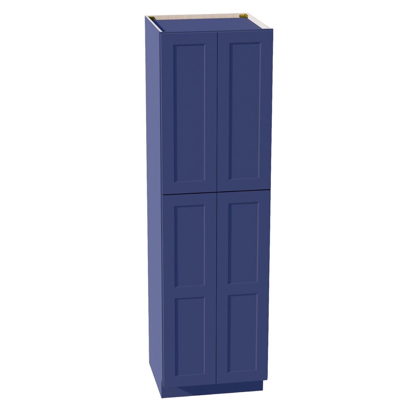 HB - TP2484: Indigo Blue Shaker 24"W x 84"H x 24"D 5 Door & 5 Shelves Tall Shelf Pantry Cabinets - NextCabinets