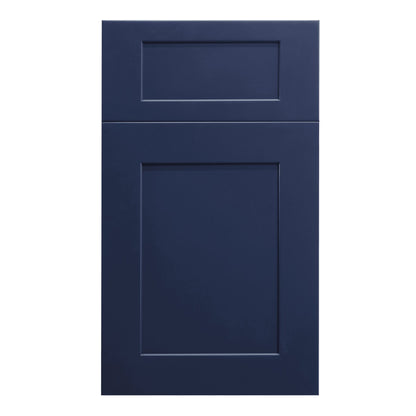 HB - W1815: Indigo Blue Shaker 18"W x 15"H 1 Door Standard Wall Bridge Cabinet - NextCabinets