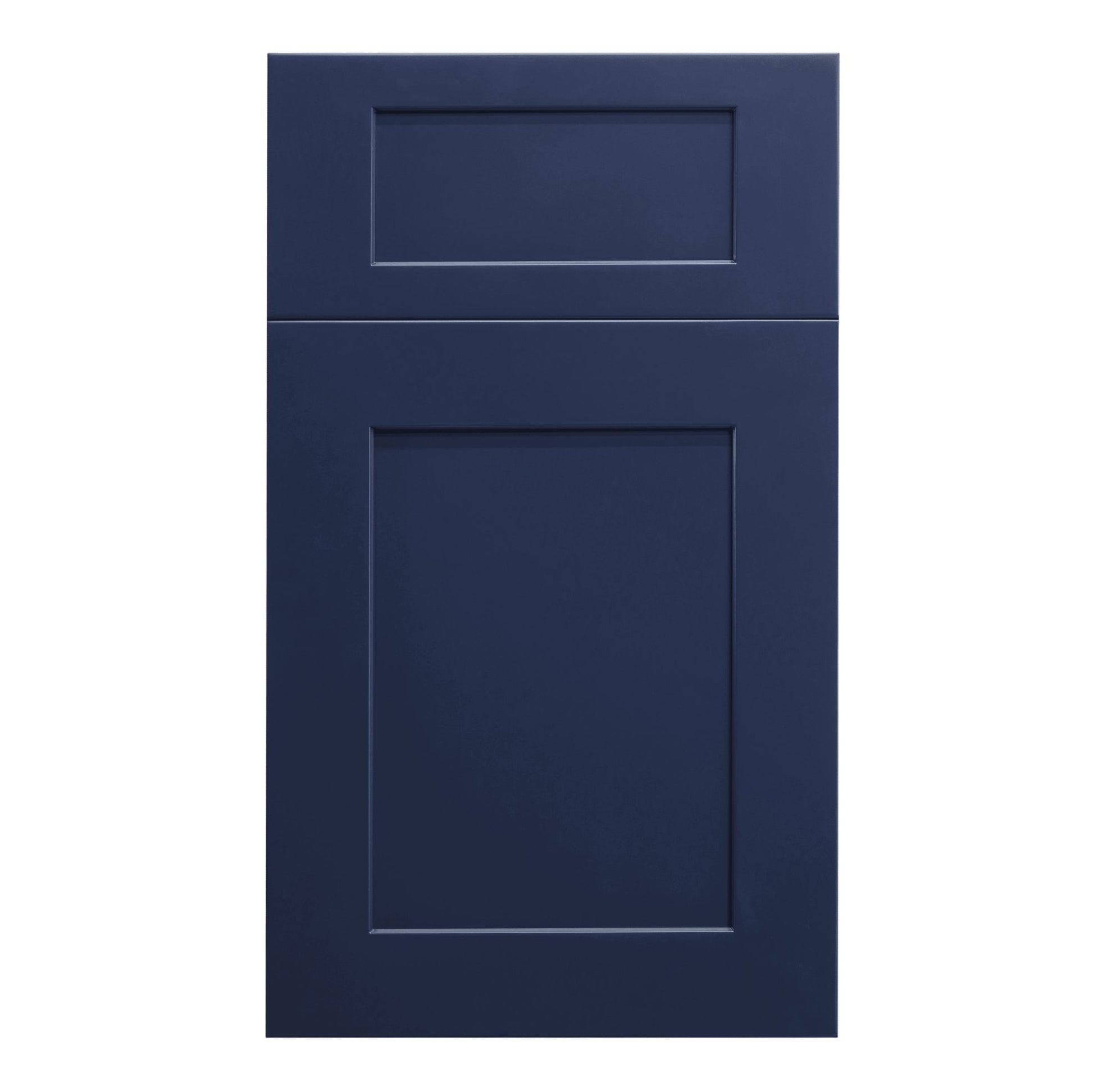 HB - W3330: Indigo Blue Shaker 33"W x 30"H 2 Doors & 2 Shelves Standard Wall Cabinet - NextCabinets