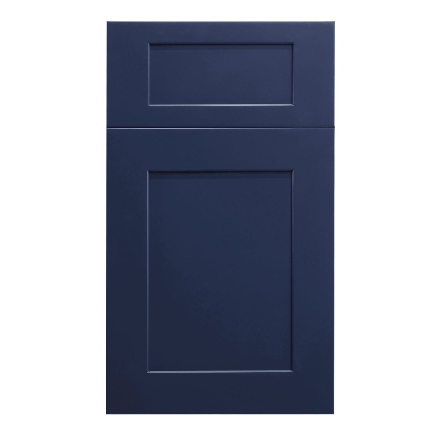 HB - WBC2736: Indigo Blue Shaker 27"W x 36"H 1 Door & 2 Shelves Wall Blind Corner Cabinets - NextCabinets