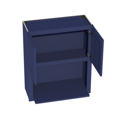 HB - WM3036: Indigo Blue Shaker 30"W x 36"H 2 Doors Wall Built - in Microwave Cabinets - NextCabinets
