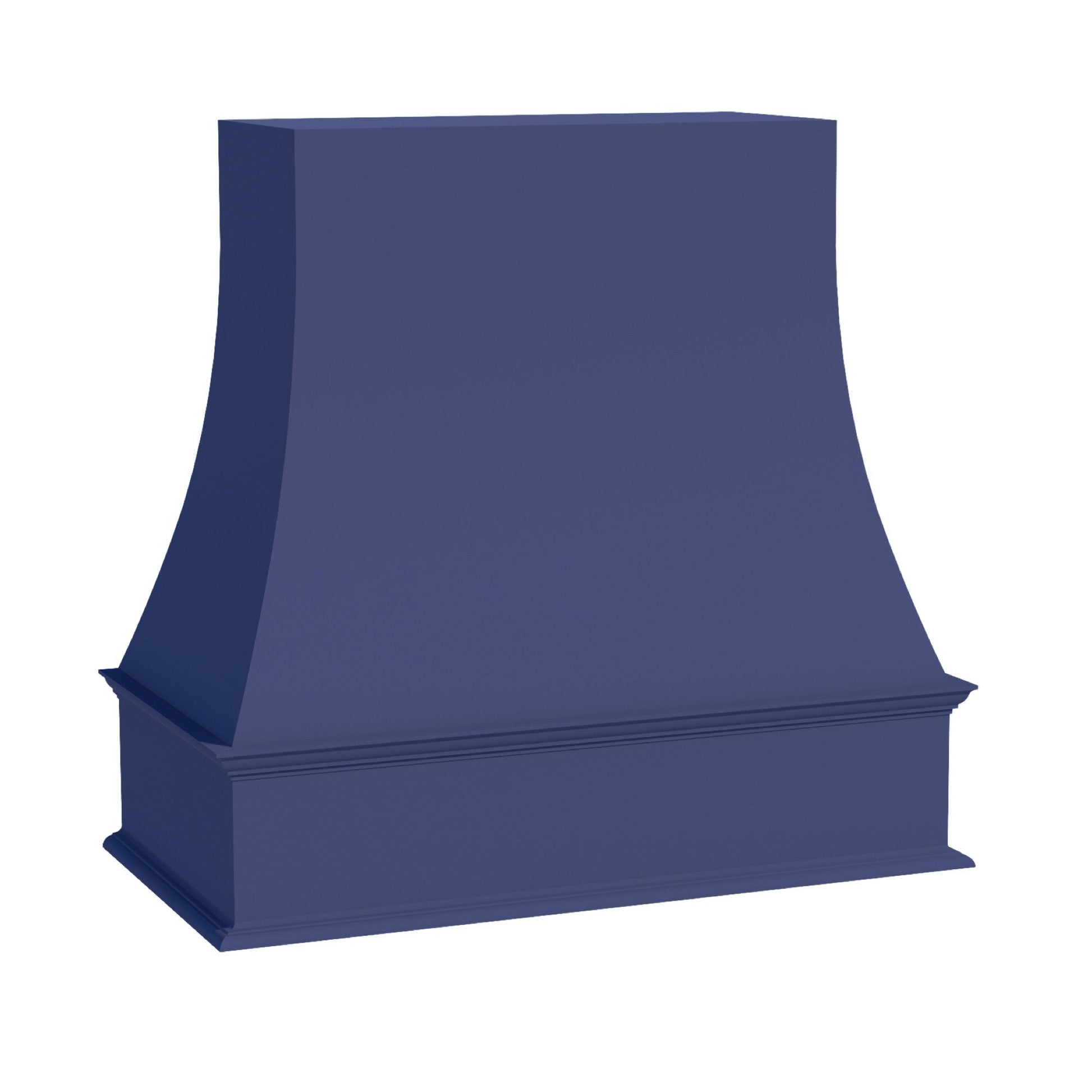 HB - WRH3636: Indigo Blue Shaker 36"W x 36"H Wood Wall Mounted Range Hoods - NextCabinets