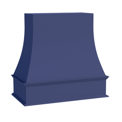HB - WRH3636: Indigo Blue Shaker 36"W x 36"H Wood Wall Mounted Range Hoods - NextCabinets