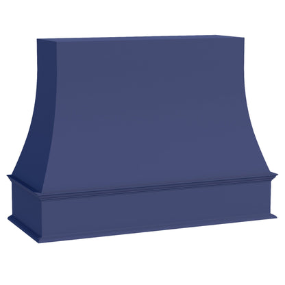 HB - WRH3648: Indigo Blue Shaker 36"W x 48"H Wood Wall Mounted Range Hoods - NextCabinets