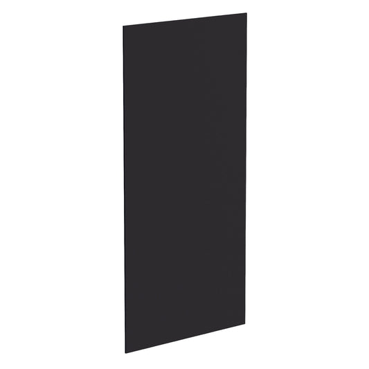 HE - BP48x96 - 1/2: Ebony Black Shaker 48"W x 96"H x 1/2"D Base End Skin Panel - NextCabinets