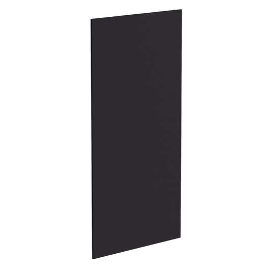 HE - BP48x96 - 3/4: Ebony Black Shaker 48"W x 96"H x 3/4"D Base End Skin Panel - NextCabinets