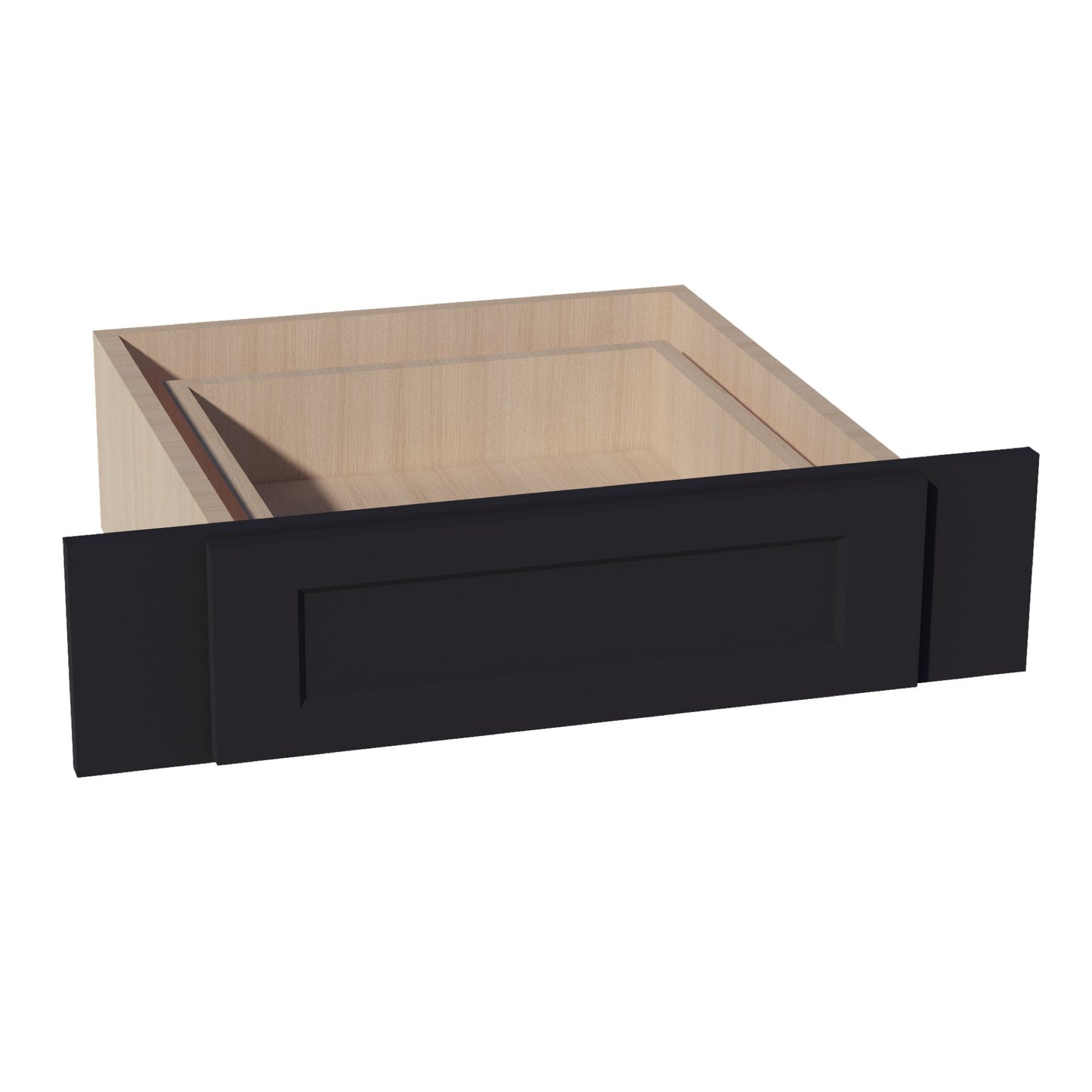 HE - KD30: Ebony Black Shaker 30"W Vanity Knee Drawers - NextCabinets