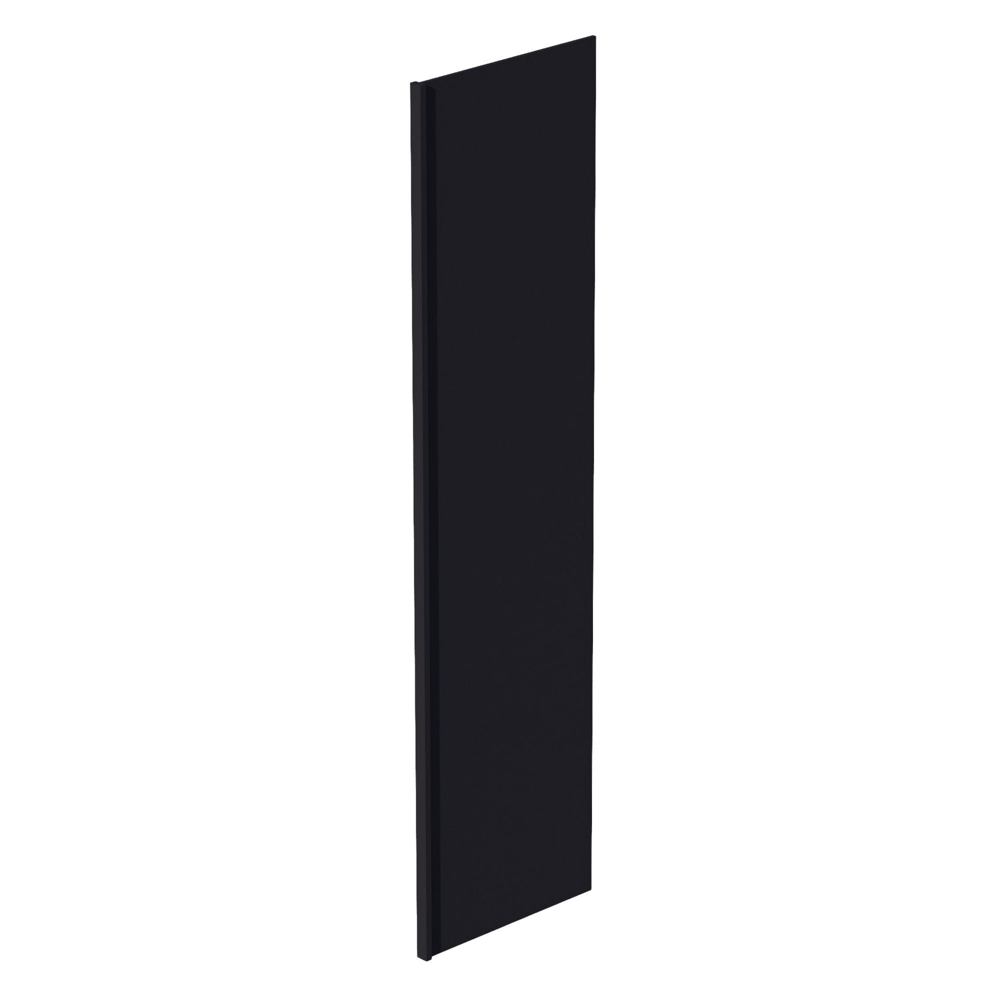 HE - REP2496: Ebony Black Shaker 24"W x 96"H x 1 - 1/2"D Refigerator Return Panel - NextCabinets