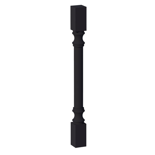 HE - RP336: Ebony Black Shaker 03"W x 36"H x 03"D Round Roman Pillar - NextCabinets