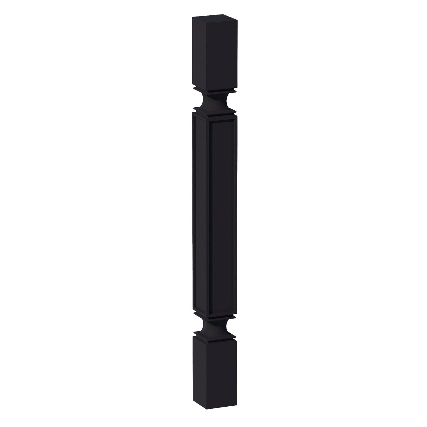 HE - SP336: Ebony Black Shaker 03"W x 36"H x 03"D Square Roman Pillar - NextCabinets