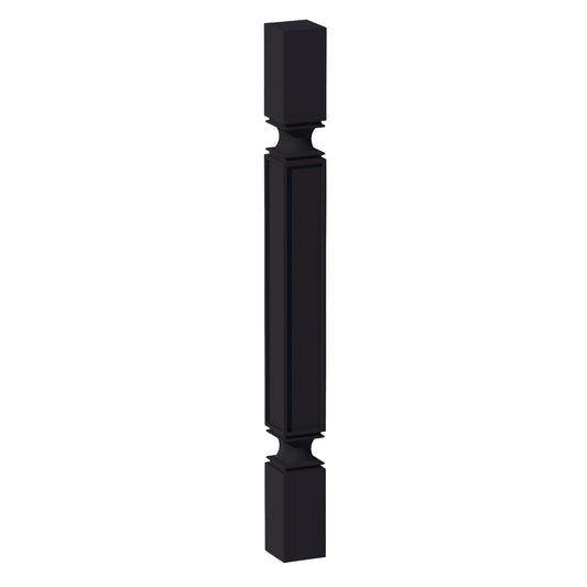 HE - SP336: Ebony Black Shaker 03"W x 36"H x 03"D Square Roman Pillar - NextCabinets