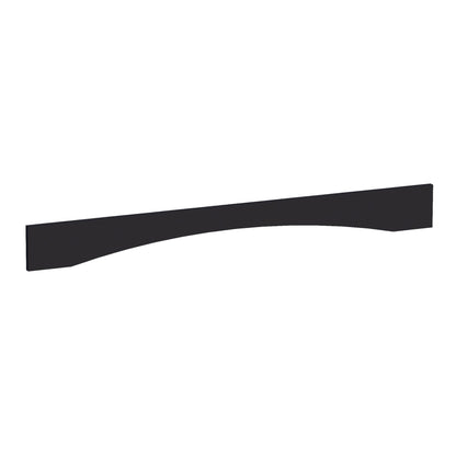 HE - VAR54: Ebony Black Shaker 54"W x 5 - 1/2"H x 3/4"D Arched Valance - NextCabinets