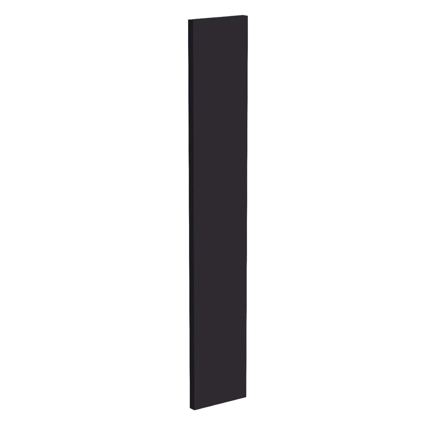 HE - WF636: Ebony Black Shaker 06"W x 36"H Wall Cabinet Filler - NextCabinets