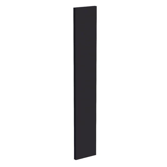 HE - WF636: Ebony Black Shaker 06"W x 36"H Wall Cabinet Filler - NextCabinets