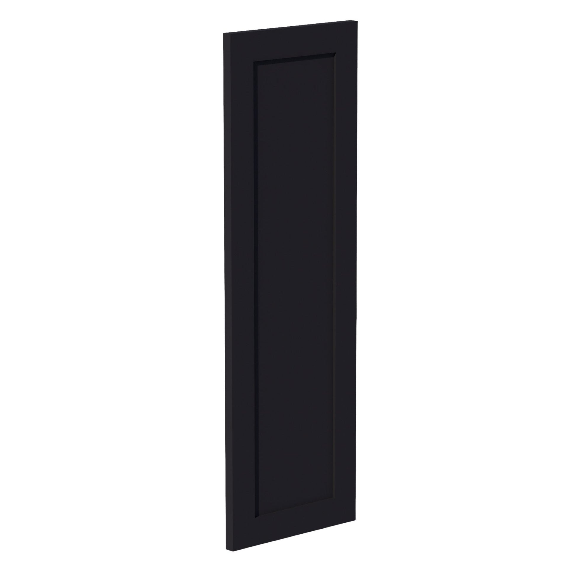 HE - WP - W36: Ebony Black Shaker 36" - 11 - 1/2"W x 35 - 1/2"H x 3/4"D Wainscot Panel Wall - NextCabinets
