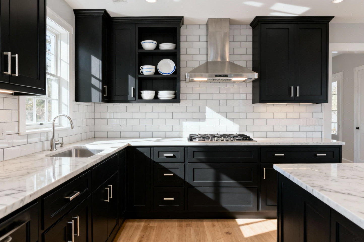 Onyx Black Standard Wall Cabinet - 24"W x 18"H