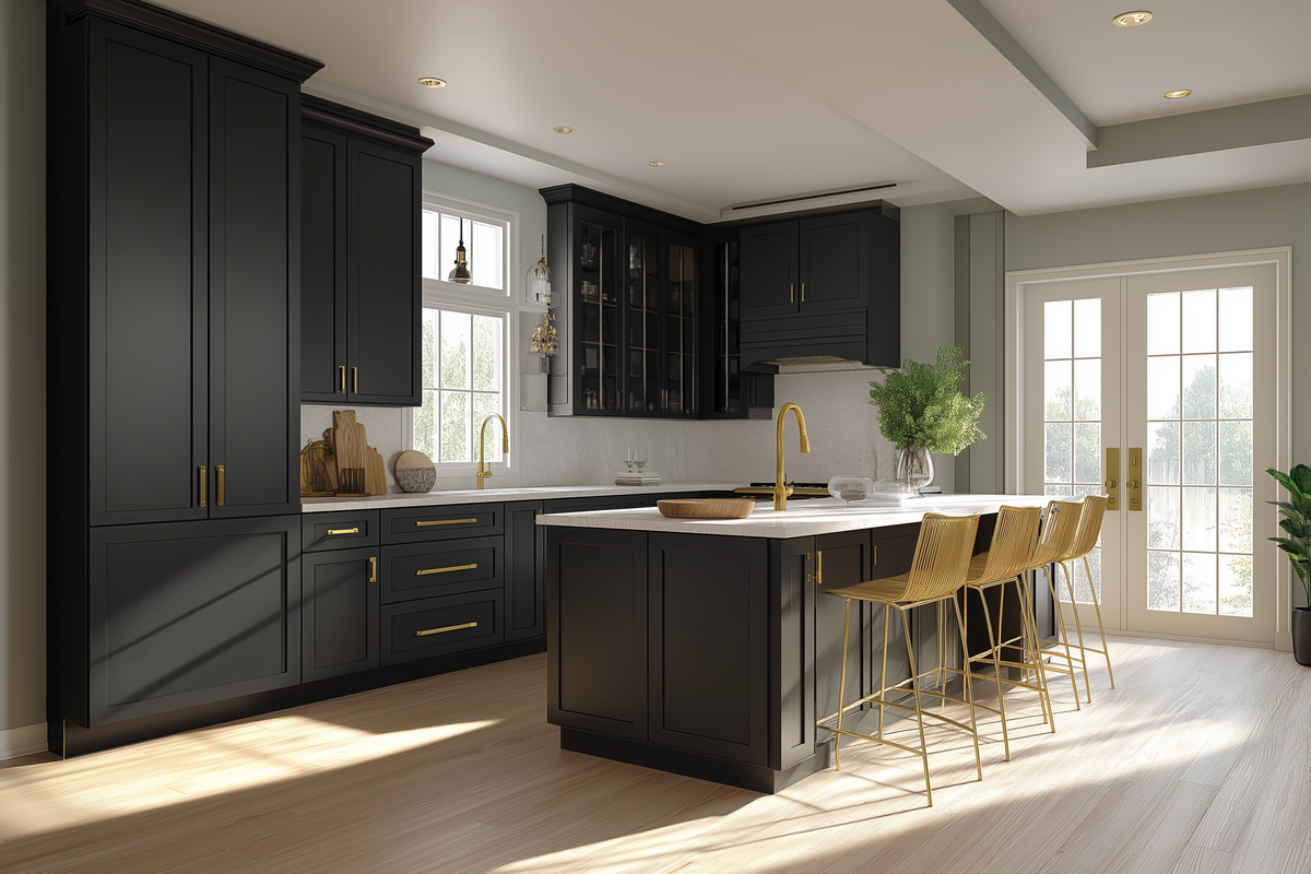 Black White Shaker Kitchen