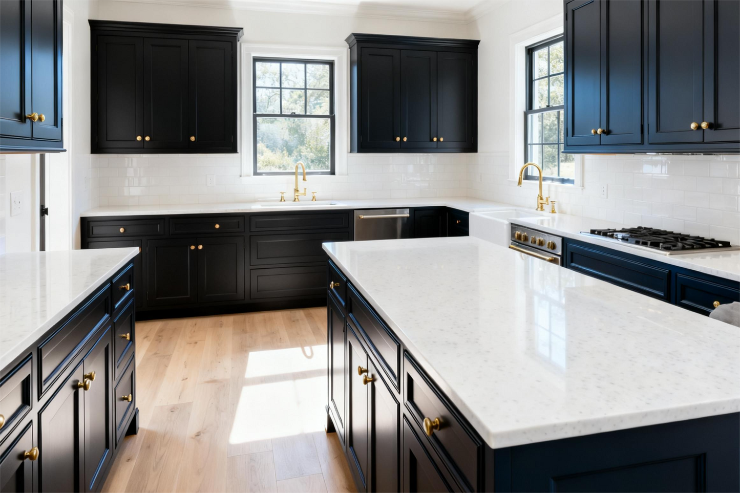 Onyx Black Shaker 10x10 RTA Cabinets
