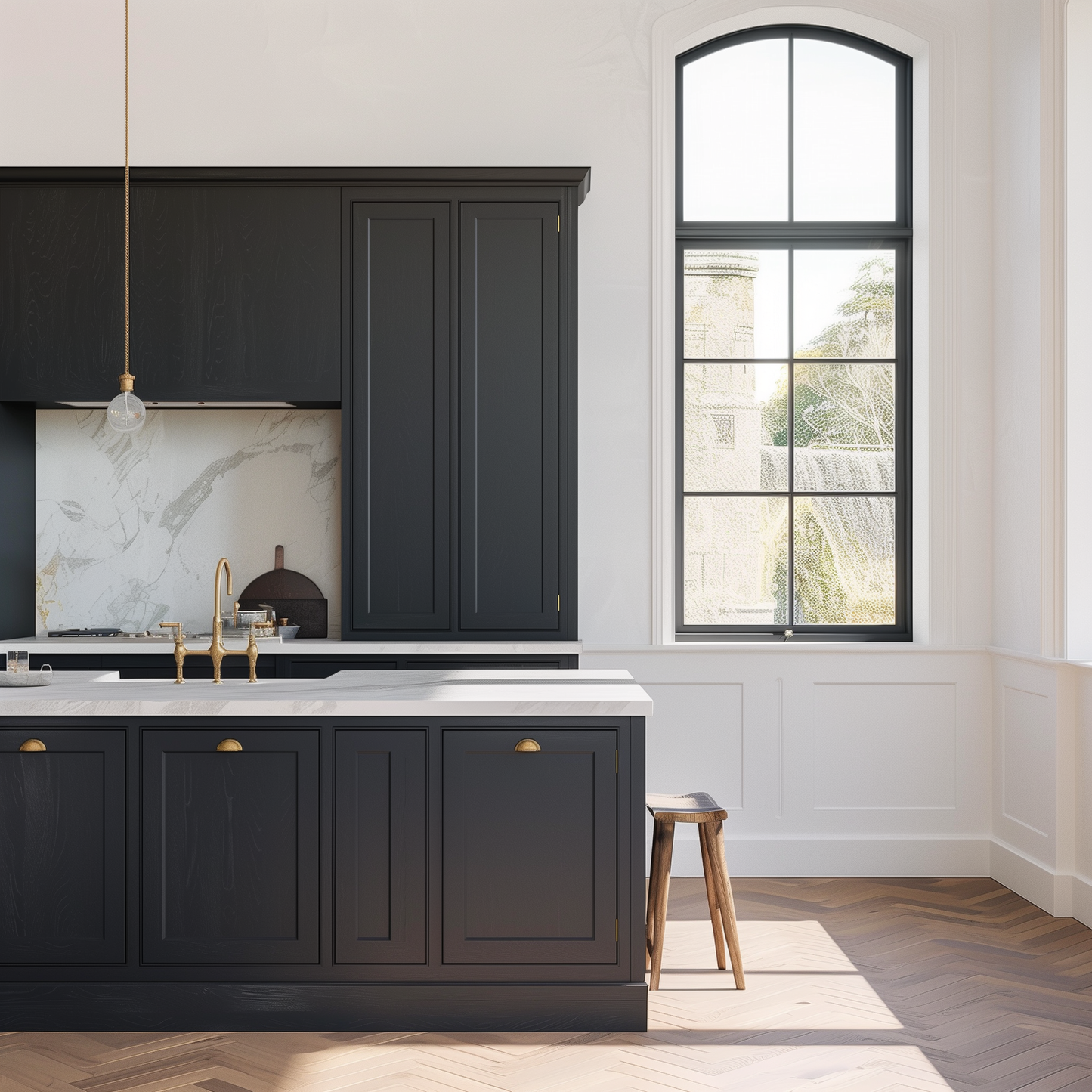 Ebony Black Shaker 10x10 Kitchen