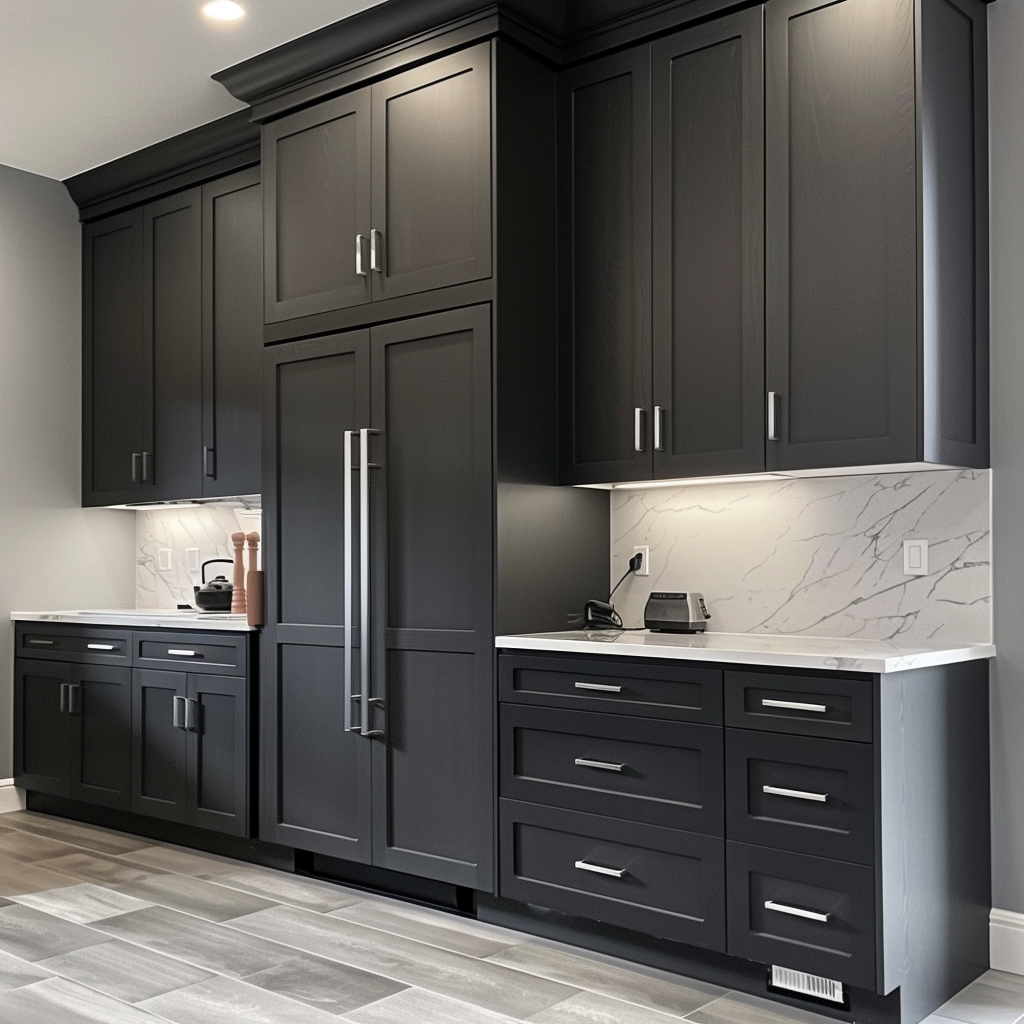 Onyx Black Shaker 10x10 RTA Cabinets