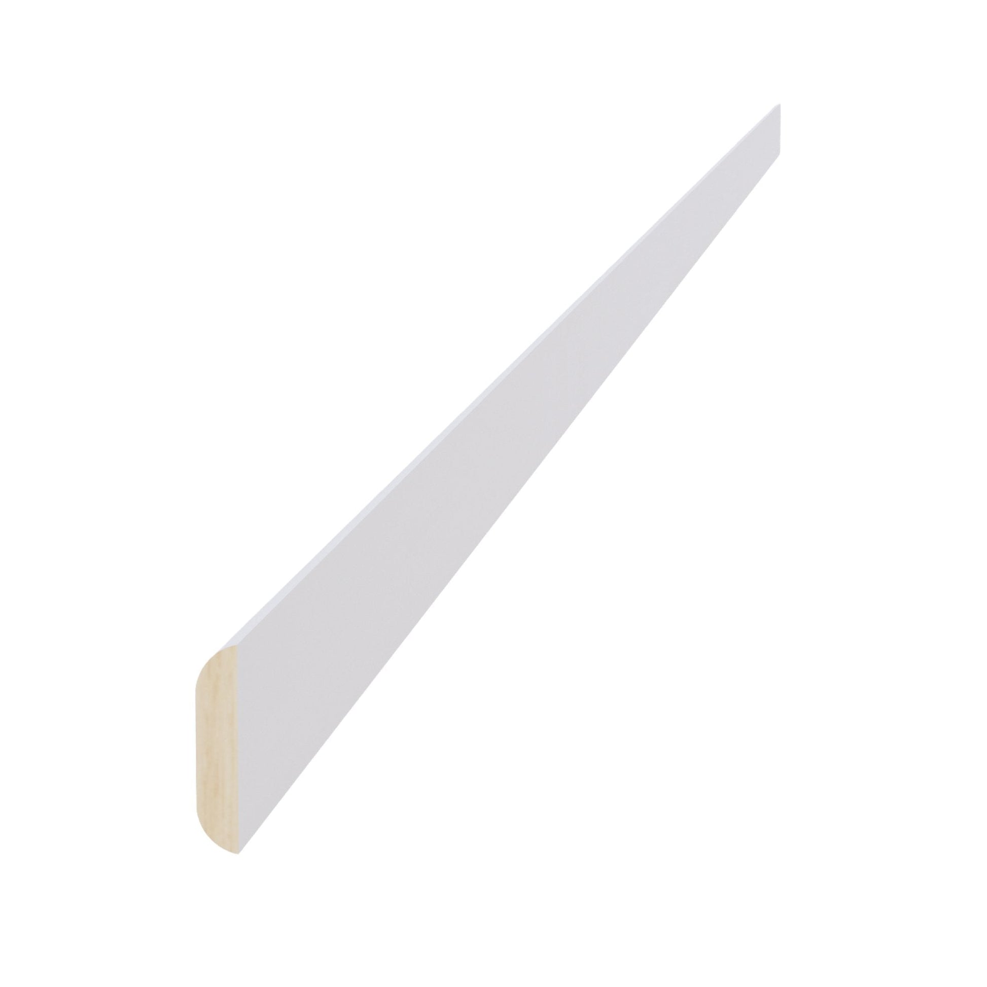 HF - BM1 - 1/4: Frost White Shaker 96"W x 1 - 1/4"H x 1/4"D Batten Molding - NextCabinets