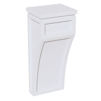 HF - CML: Frost White Shaker 5 - 1/4"W x 12 - 1/2"H x 4 - 1/2"D Large Corbel - NextCabinets