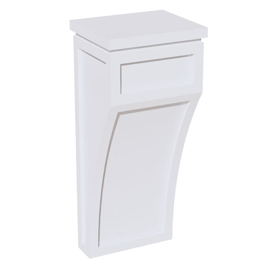 HF - CML: Frost White Shaker 5 - 1/4"W x 12 - 1/2"H x 4 - 1/2"D Large Corbel - NextCabinets