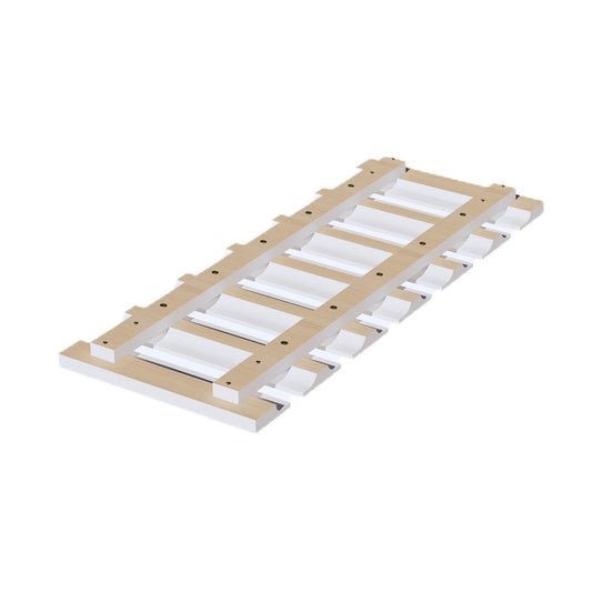 HF - GL30: Frost White Shaker 30"W x 1 - 1/2"H x 12"D Wall Glass Holder - NextCabinets