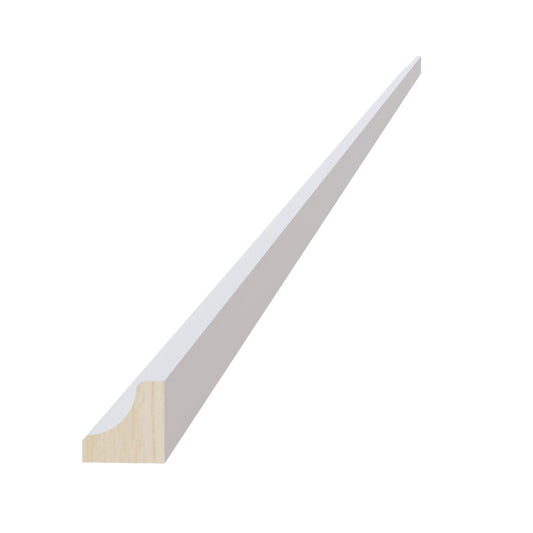 HF - ICM8: Frost White Shaker 96"W x 3/4"H x 3/4"D Inside Corner Molding - NextCabinets