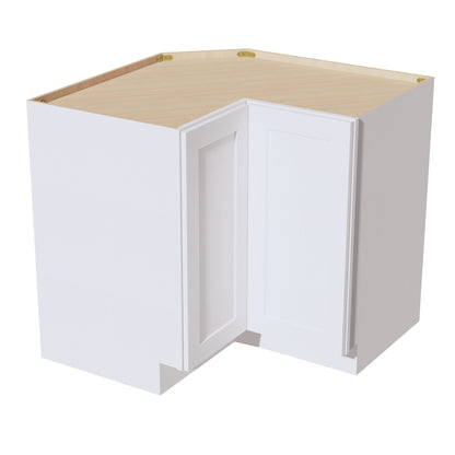 HF - LSB33: Frost White Shaker 33" 2 Doors Lazy Susan Corner Base Cabinet - NextCabinets