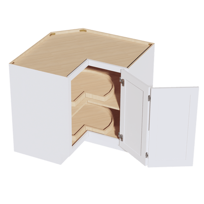 HF - LSB33: Frost White Shaker 33" 2 Doors Lazy Susan Corner Base Cabinet - NextCabinets