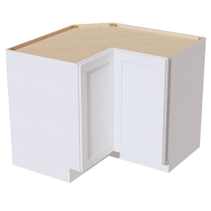 HF - LSB36: Frost White Shaker 36" 2 Doors Lazy Susan Corner Base Cabinet - NextCabinets