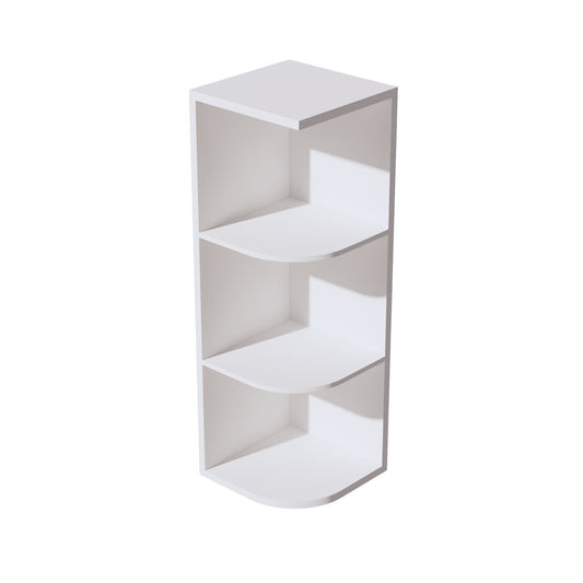 HF - OE1236: Frost White Shaker 12"W x 36"H 4 Shelves Wall End Shelf Cabinet - NextCabinets