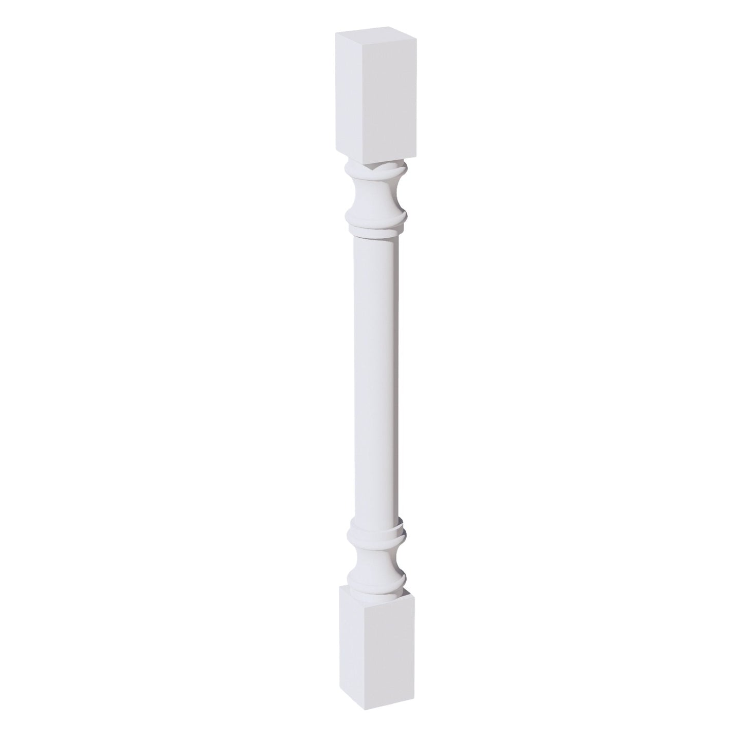 HF - RP336: Frost White Shaker 03"W x 36"H x 03"D Round Roman Pillar - NextCabinets