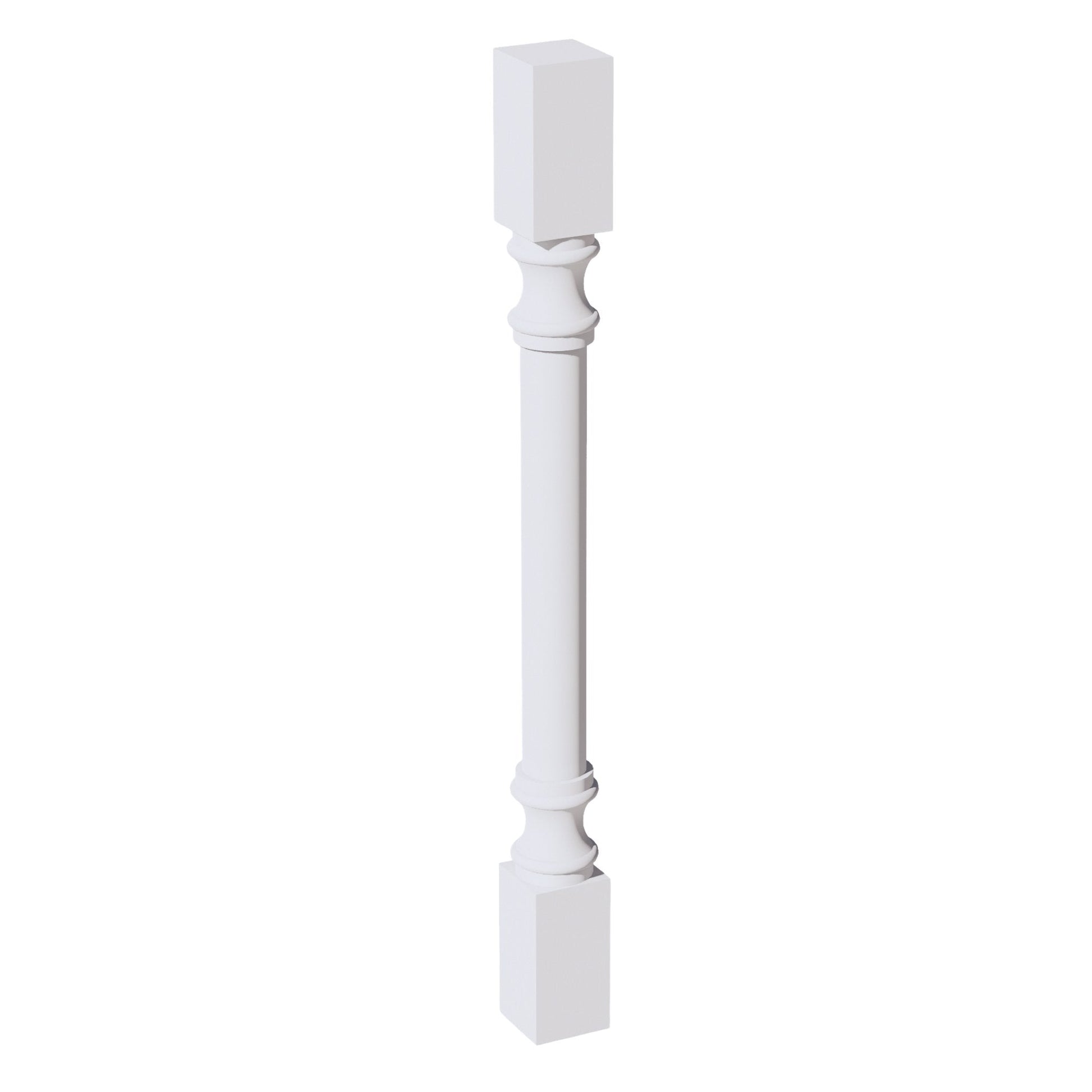 HF - RP336: Frost White Shaker 03"W x 36"H x 03"D Round Roman Pillar - NextCabinets