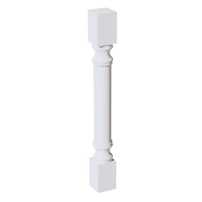 HF - RP436: Frost White Shaker 04"W x 36"H x 04"D Round Roman Pillar - NextCabinets