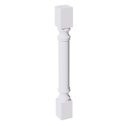 HF - RP436: Frost White Shaker 04"W x 36"H x 04"D Round Roman Pillar - NextCabinets
