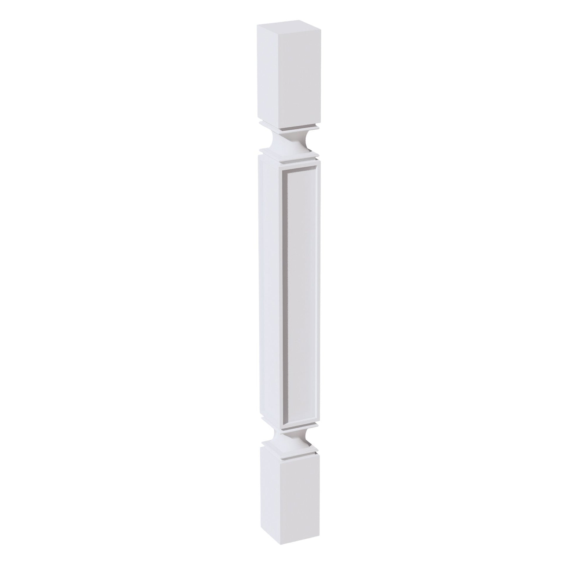 HF - SP336: Frost White Shaker 03"W x 36"H x 03"D Square Roman Pillar - NextCabinets