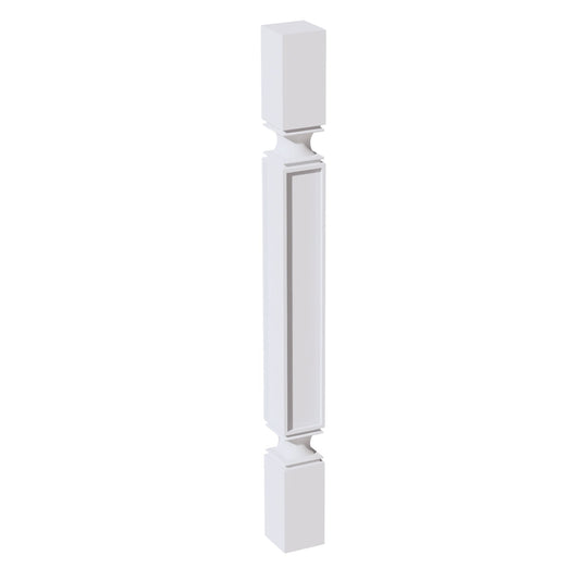 HF - SP336: Frost White Shaker 03"W x 36"H x 03"D Square Roman Pillar - NextCabinets