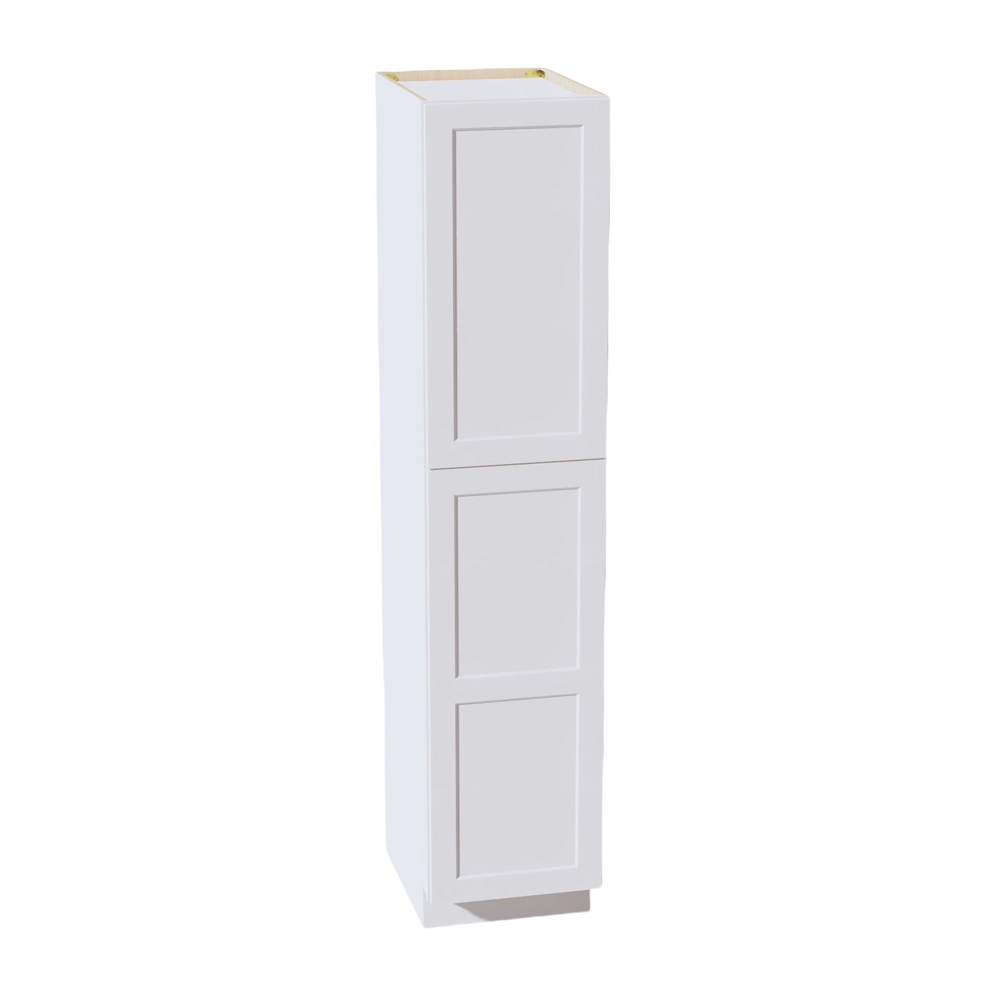 HF - TP1884: Frost White Shaker 18"W x 84"H x 24"D 2 Doors & 5 Shelves Tall Shelf Pantry Cabinets - NextCabinets