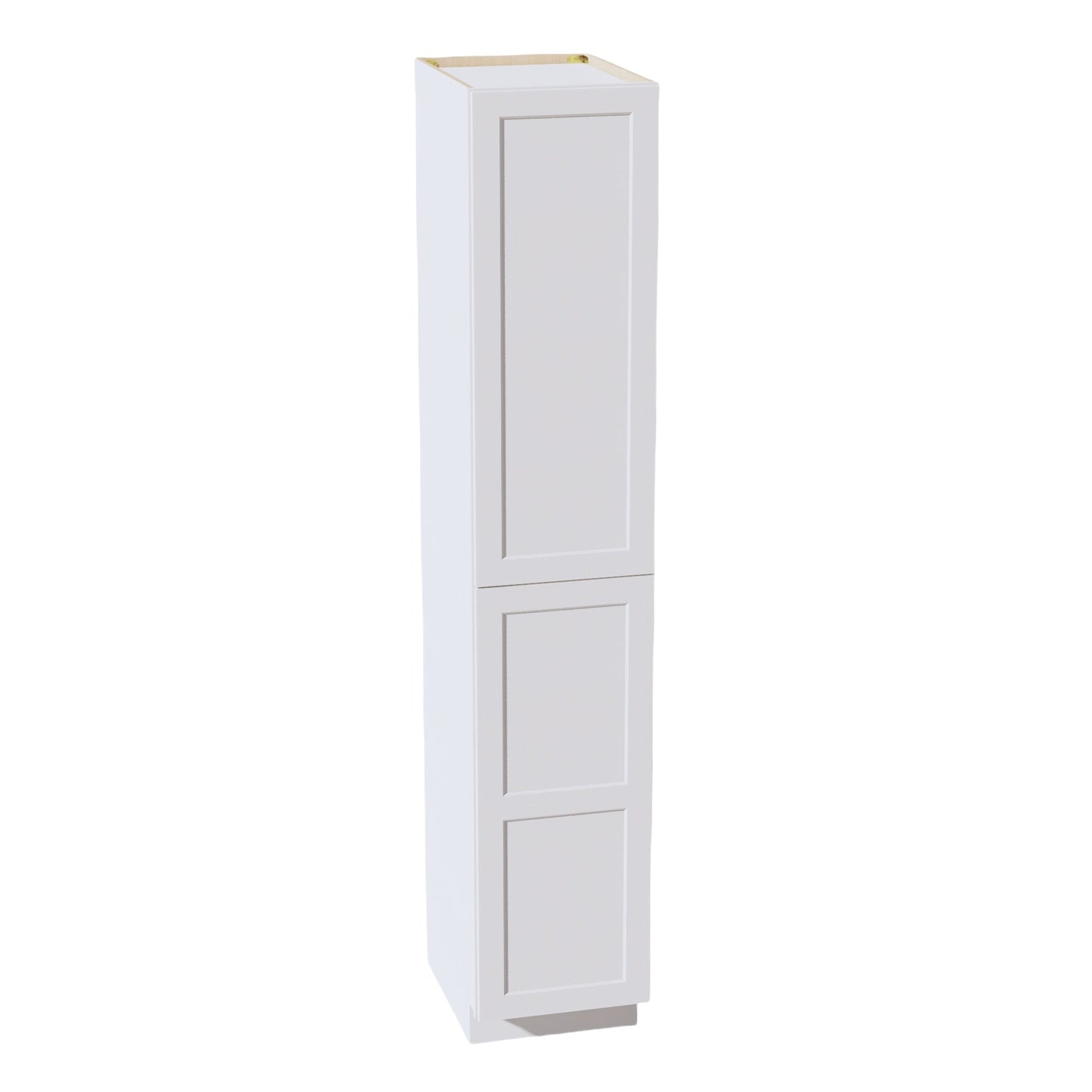 HF - TP1896: Frost White Shaker 18"W x 96"H x 24"D 2 Doors & 6 Shelves Tall Shelf Pantry Cabinets - NextCabinets