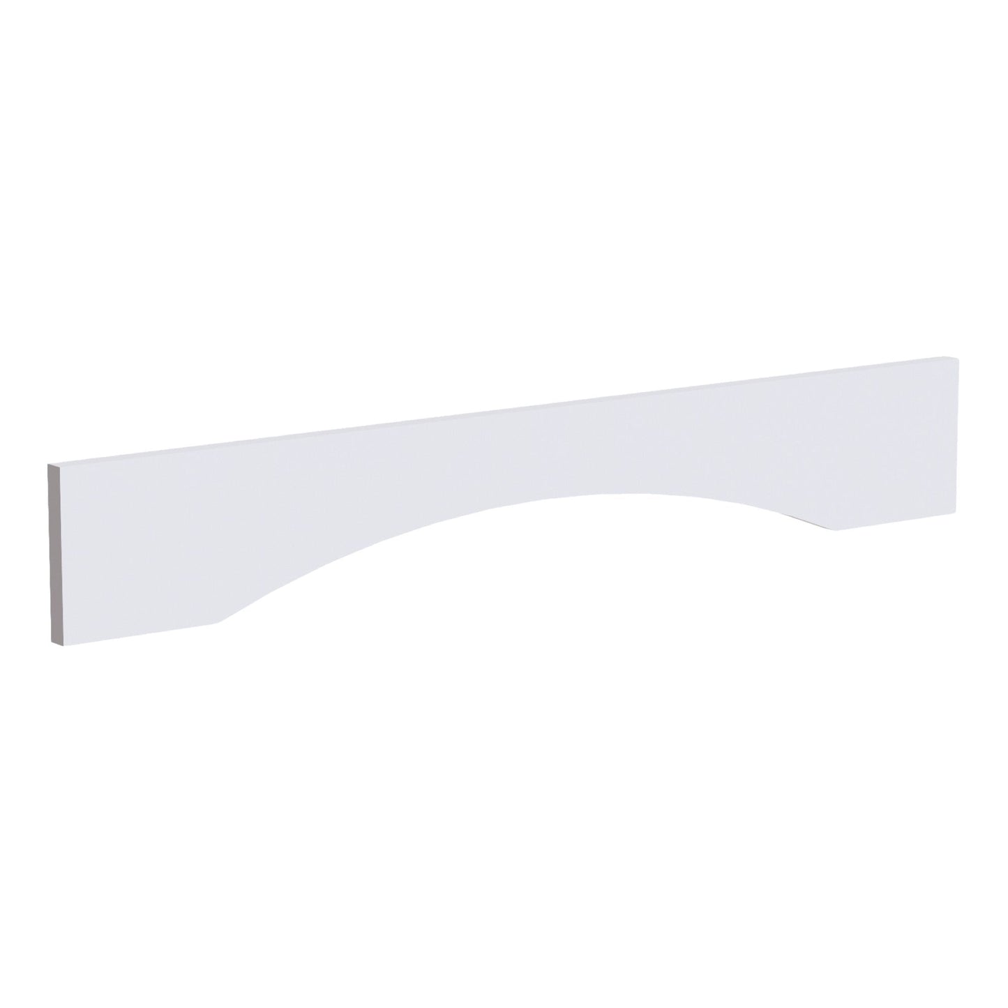 HF - VAR36: Frost White Shaker 36"W x 5 - 1/2"H x 3/4"D Arched Valance - NextCabinets