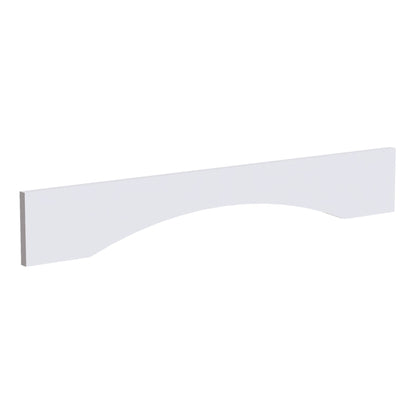 HF - VAR36: Frost White Shaker 36"W x 5 - 1/2"H x 3/4"D Arched Valance - NextCabinets