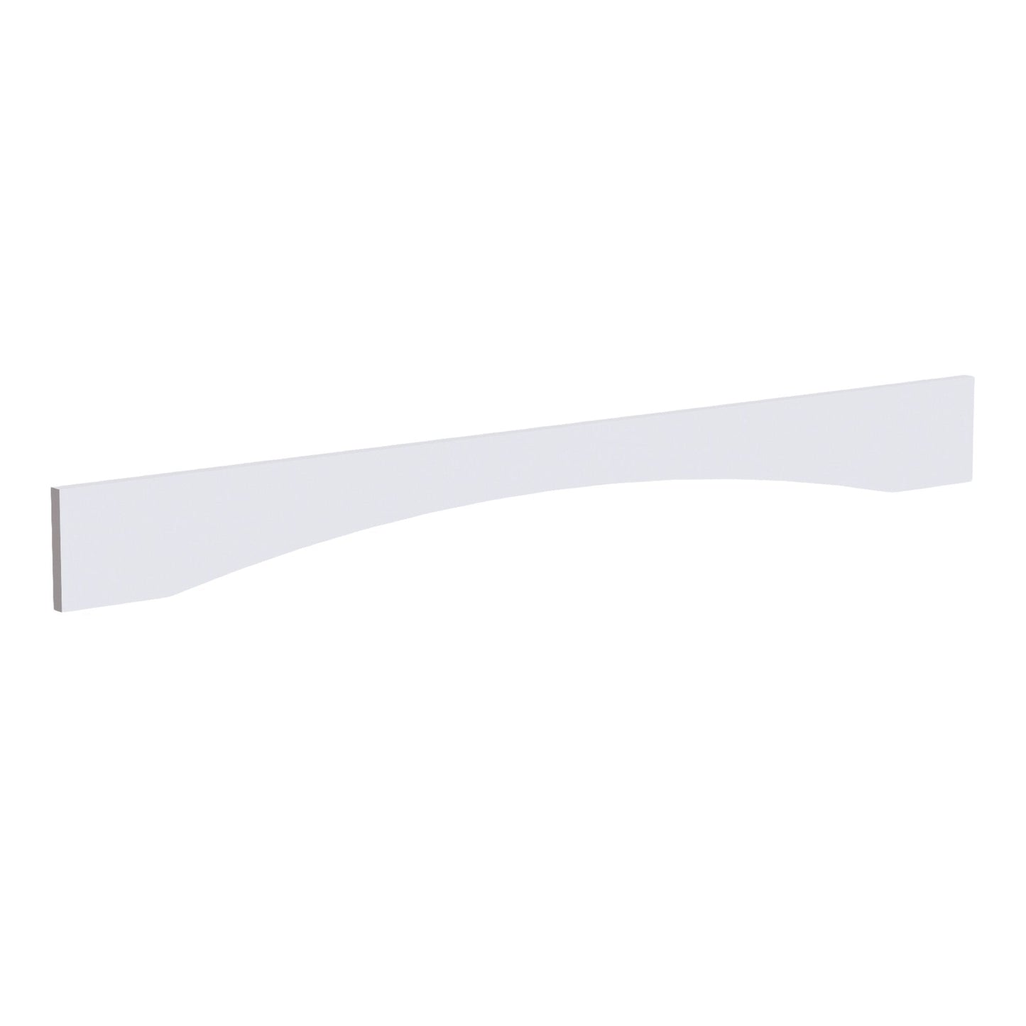 HF - VAR54: Frost White Shaker 54"W x 5 - 1/2"H x 3/4"D Arched Valance - NextCabinets