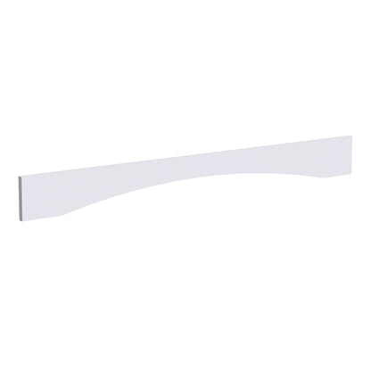 HF - VAR54: Frost White Shaker 54"W x 5 - 1/2"H x 3/4"D Arched Valance - NextCabinets